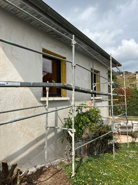Ravalement de façade d’une maison à SAINT CYR AU MONT D’OR près de Lyon