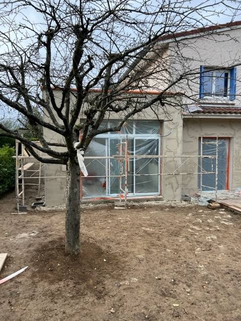 Extension d'une maison pour ajouter une pièce à Saint Didier au Mont d'Or près de Lyon